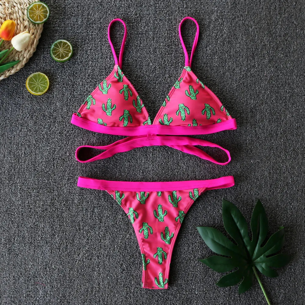 Gypsy Wave Rider Stylish Print Bikini Set