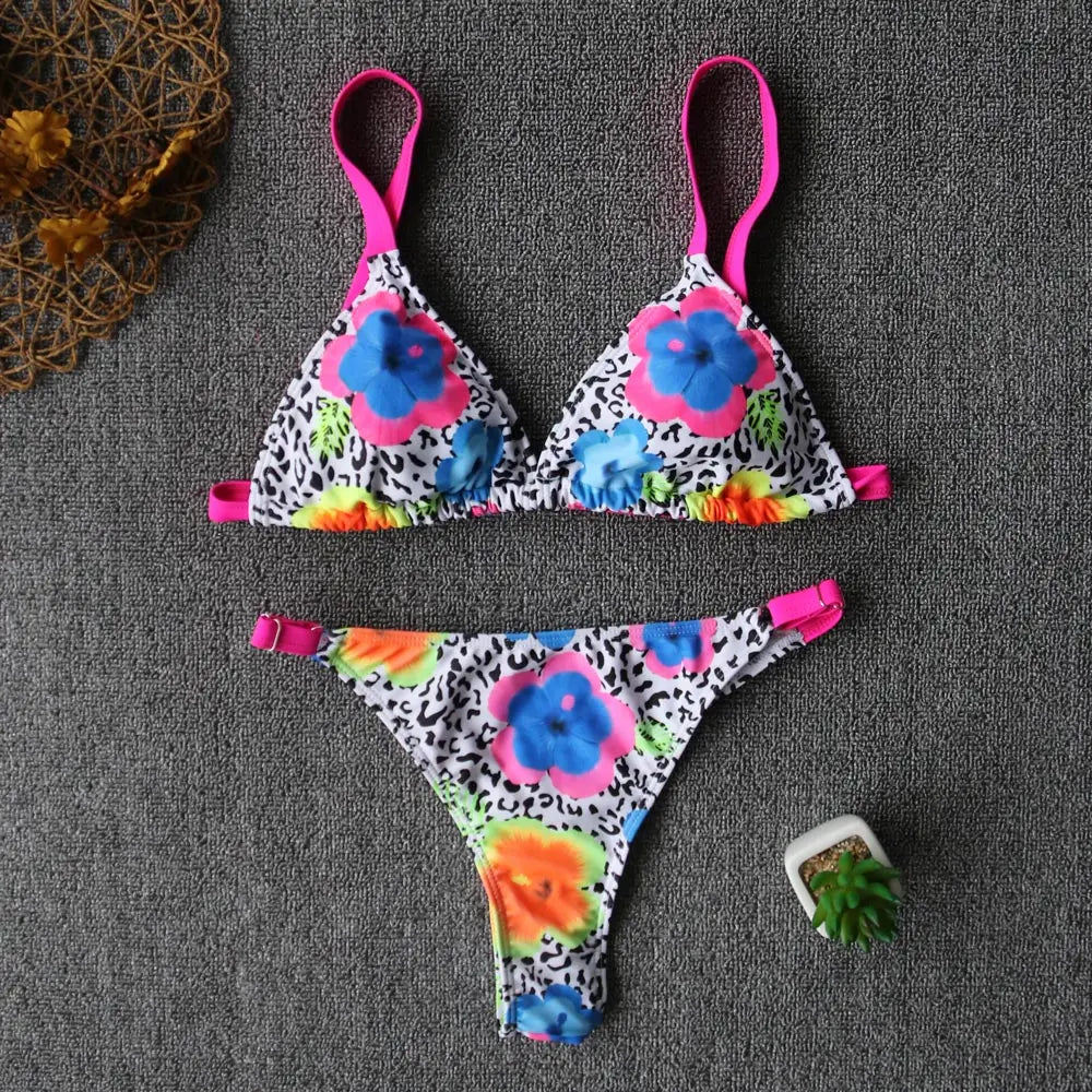 Gypsy Wave Rider Stylish Print Bikini Set