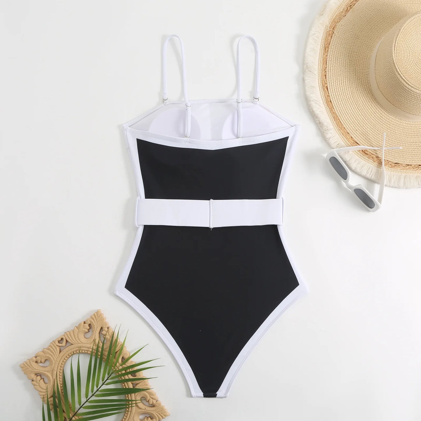Sahara Shimmer One-Piece with Wrap