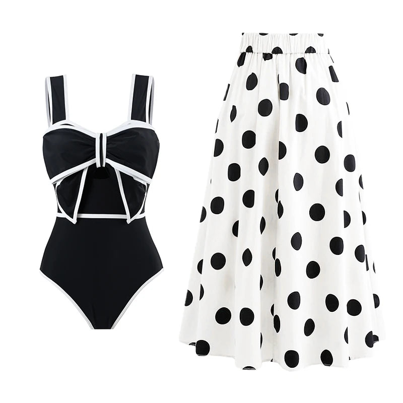 Sahara Shimmer One-Piece with Wrap