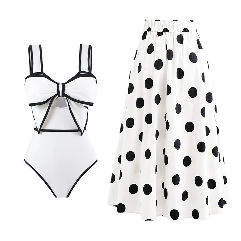 Sahara Shimmer One-Piece with Wrap