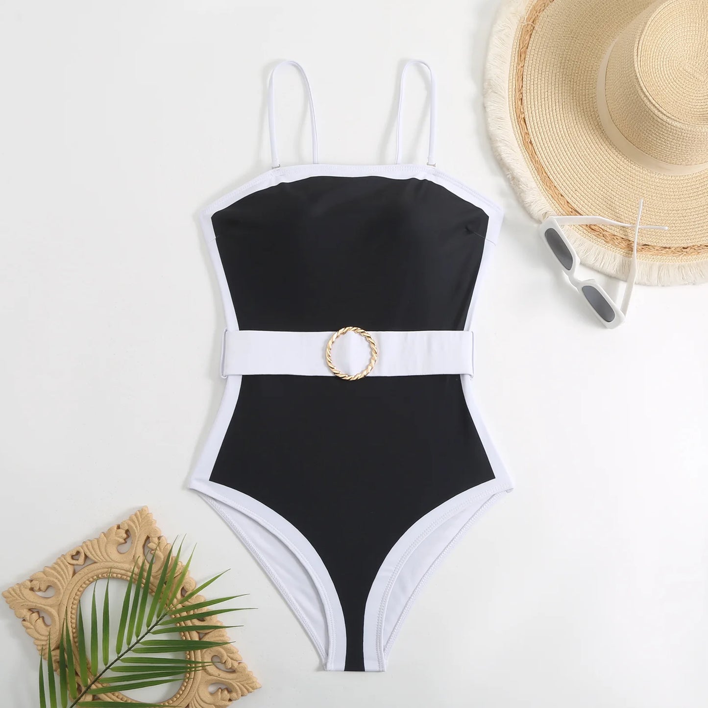 Sahara Shimmer One-Piece with Wrap