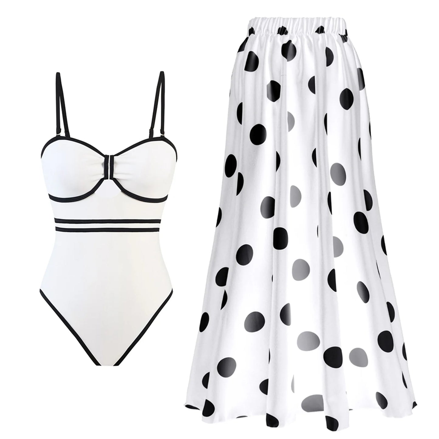 Sahara Shimmer One-Piece with Wrap