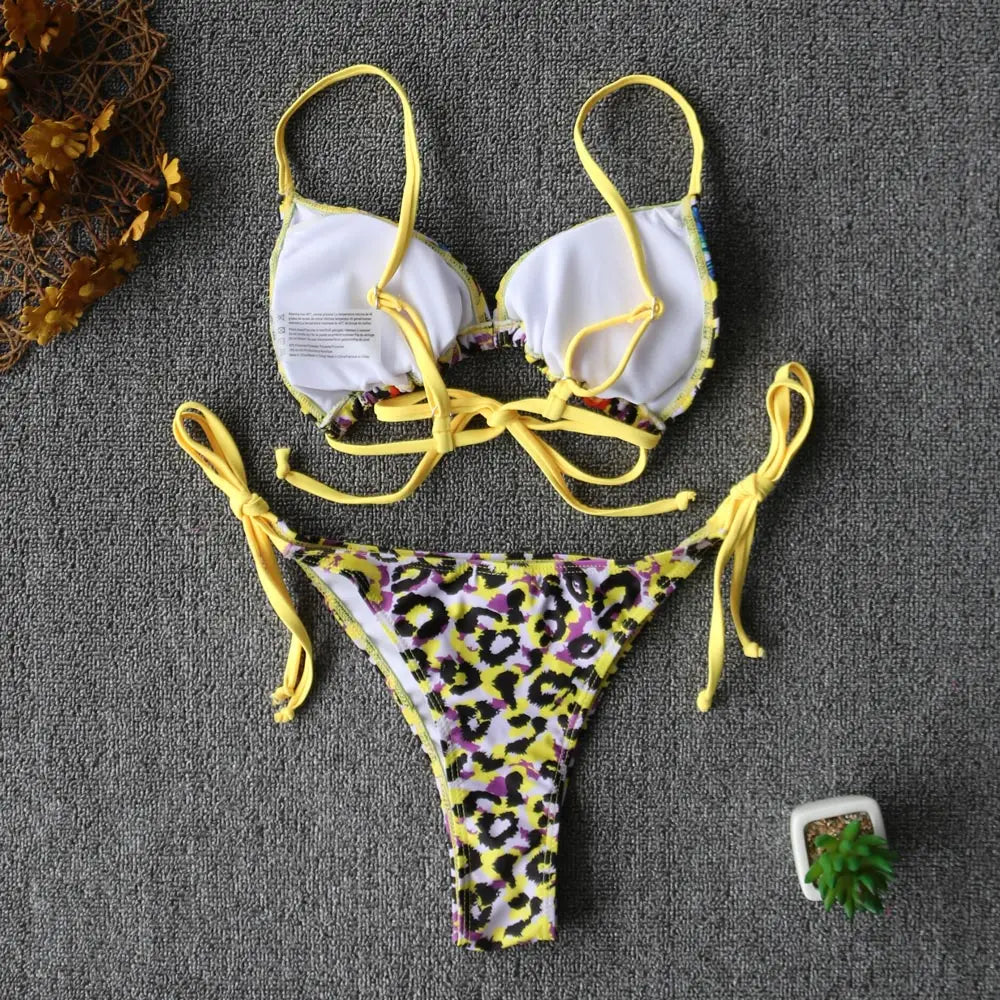 Gypsy Wave Rider Stylish Print Bikini Set