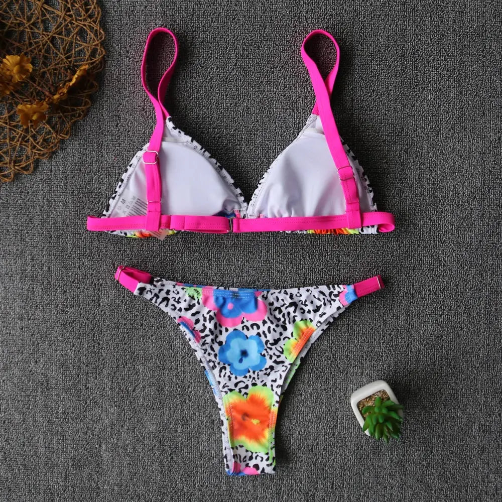 Gypsy Wave Rider Stylish Print Bikini Set