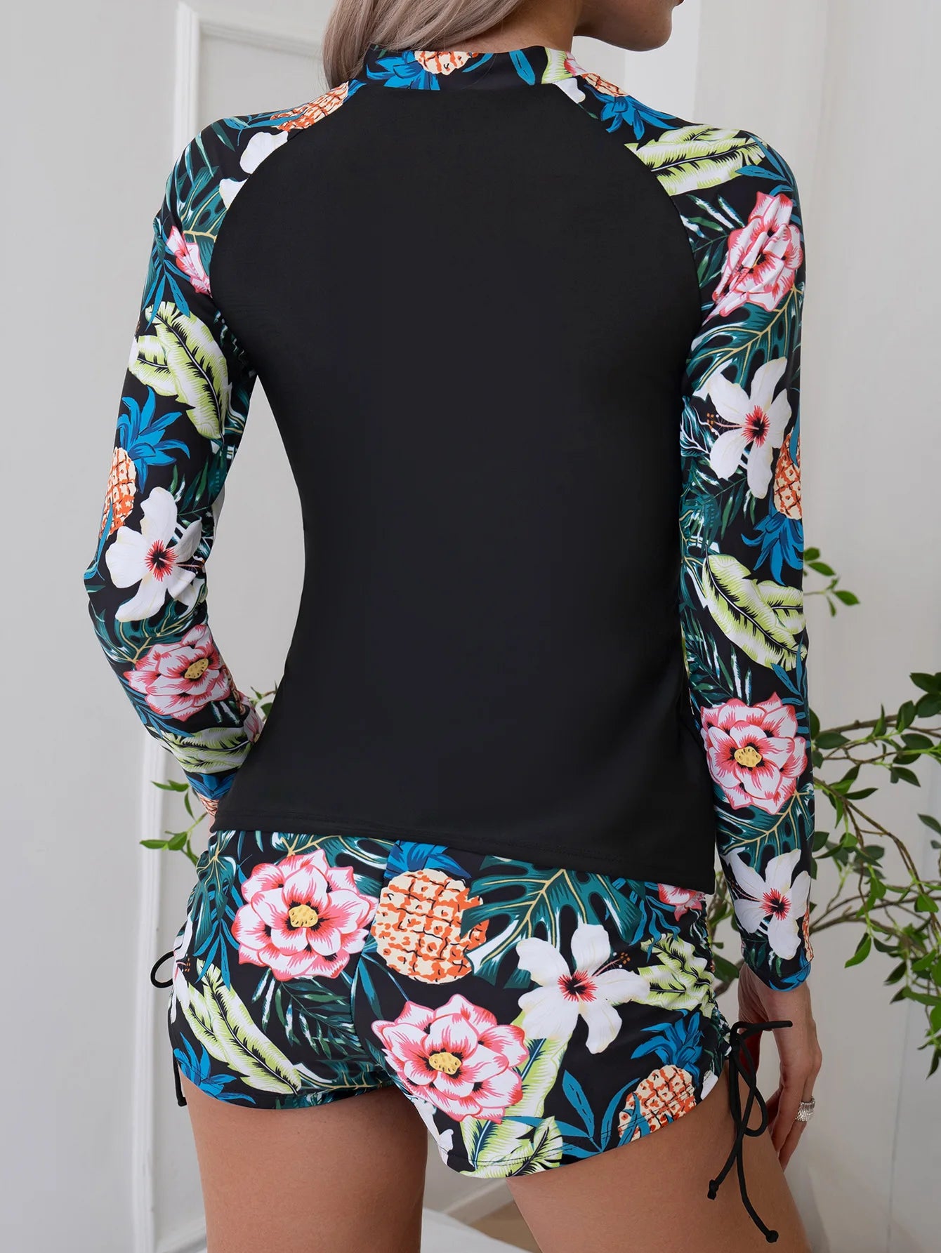 Surfside Saffron Long Sleeve Zipper up Two Piece