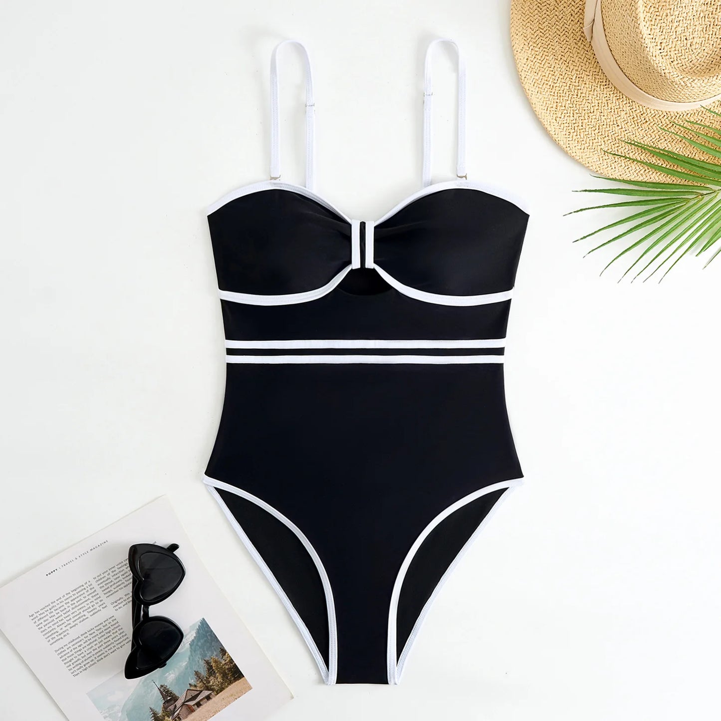Sahara Shimmer One-Piece with Wrap