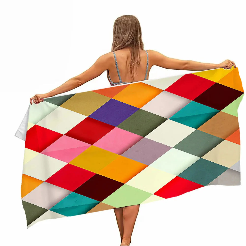 Microfiber Beach Towel - Soft, Absorbent, Quick-drying