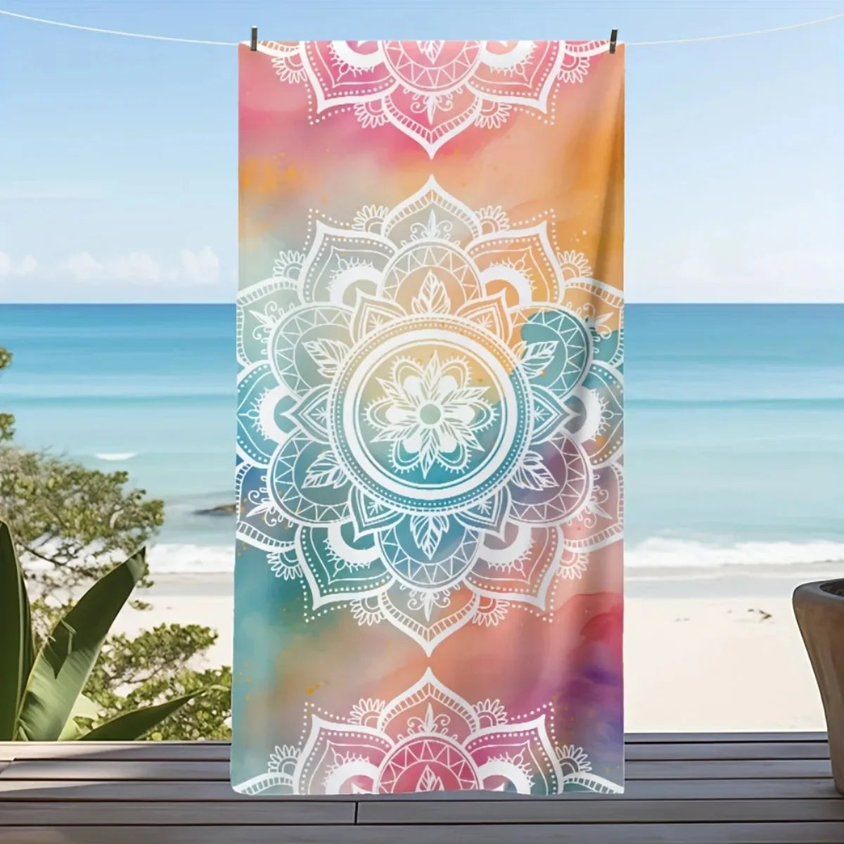 Microfiber Beach Towel - Soft, Absorbent, Quick-drying