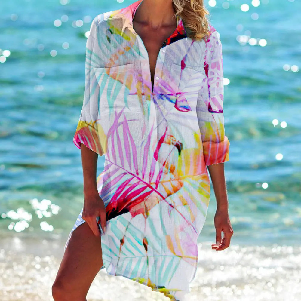Flamingo print Loose Top