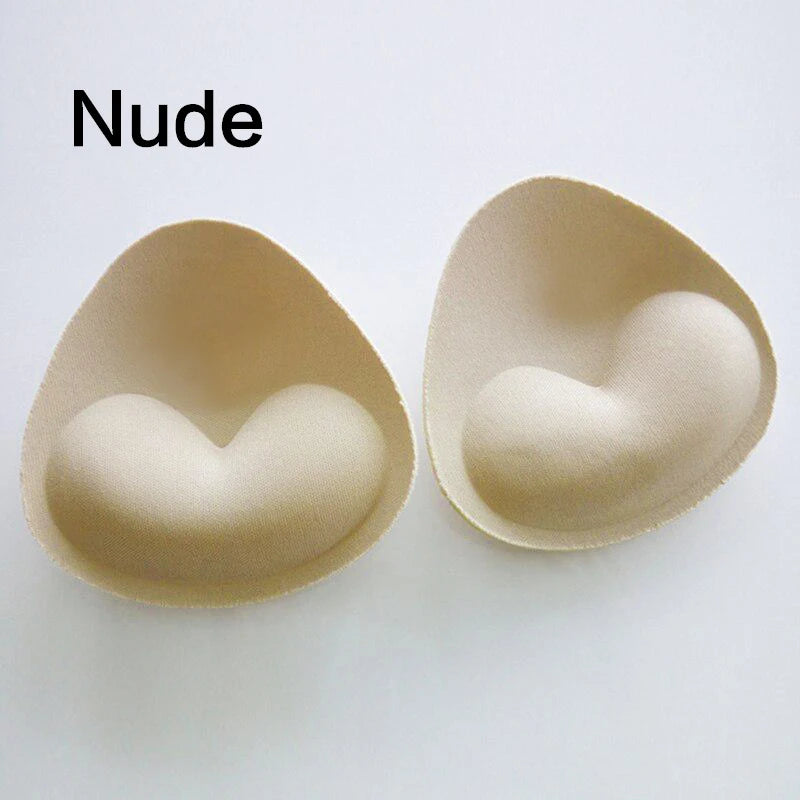 3D Thicken Sponge Bra Pads Sexy Breast Insert Push Up Bra Enhancer Swimsuit Bikini Pad Removeable Foam Chest Accessories Women
