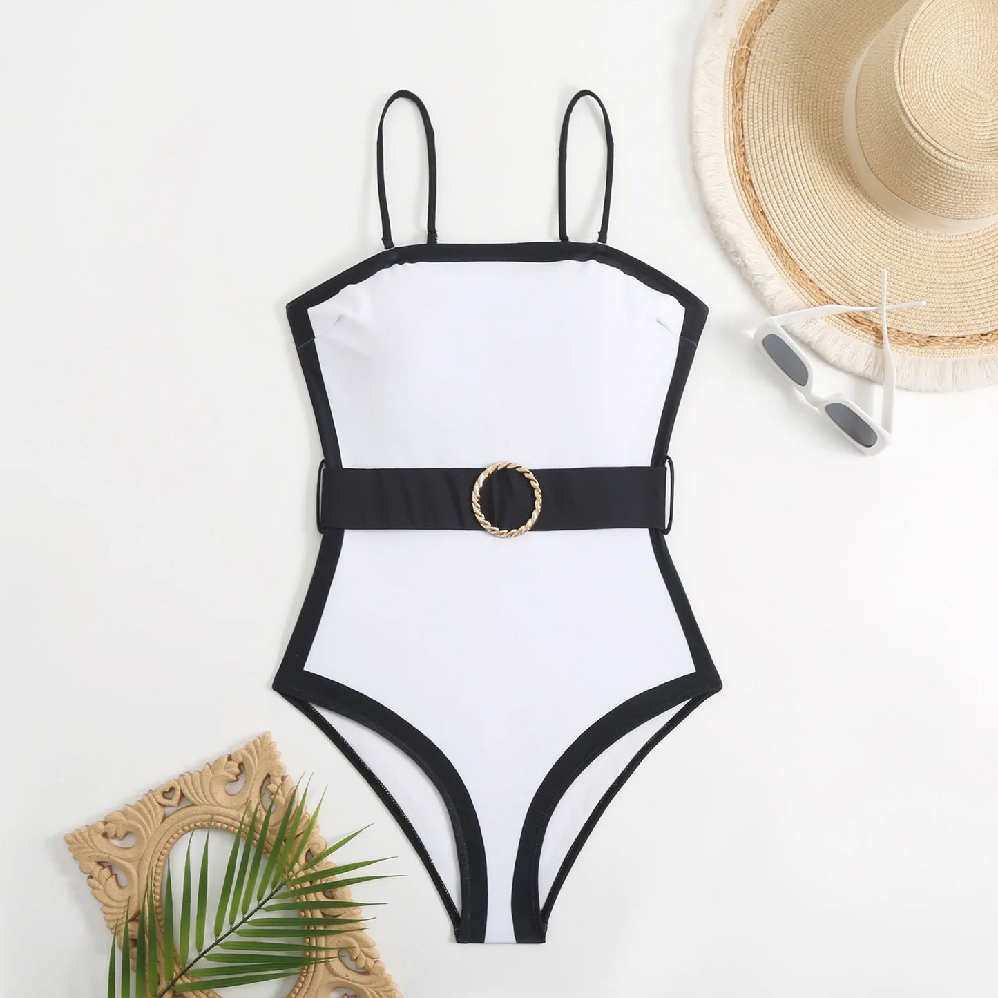 Sahara Shimmer One-Piece with Wrap