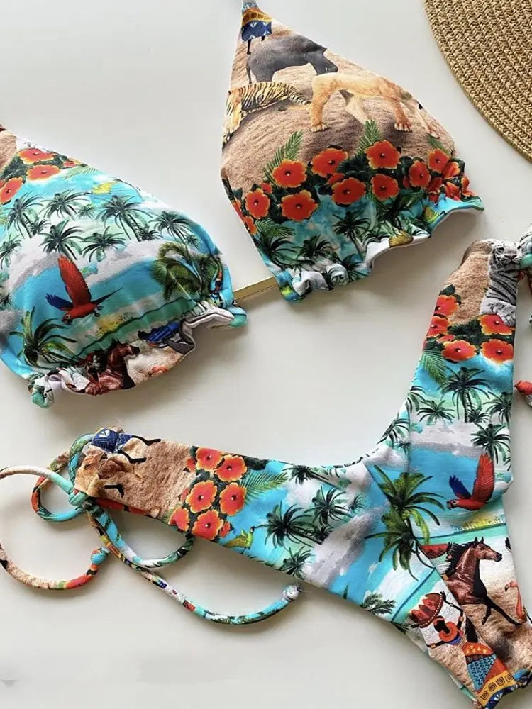 Riptide Rebel Bikini Set Knotted Swimsuit