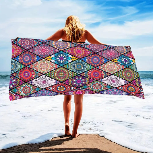Microfiber Beach Towel - Soft, Absorbent, Quick-drying