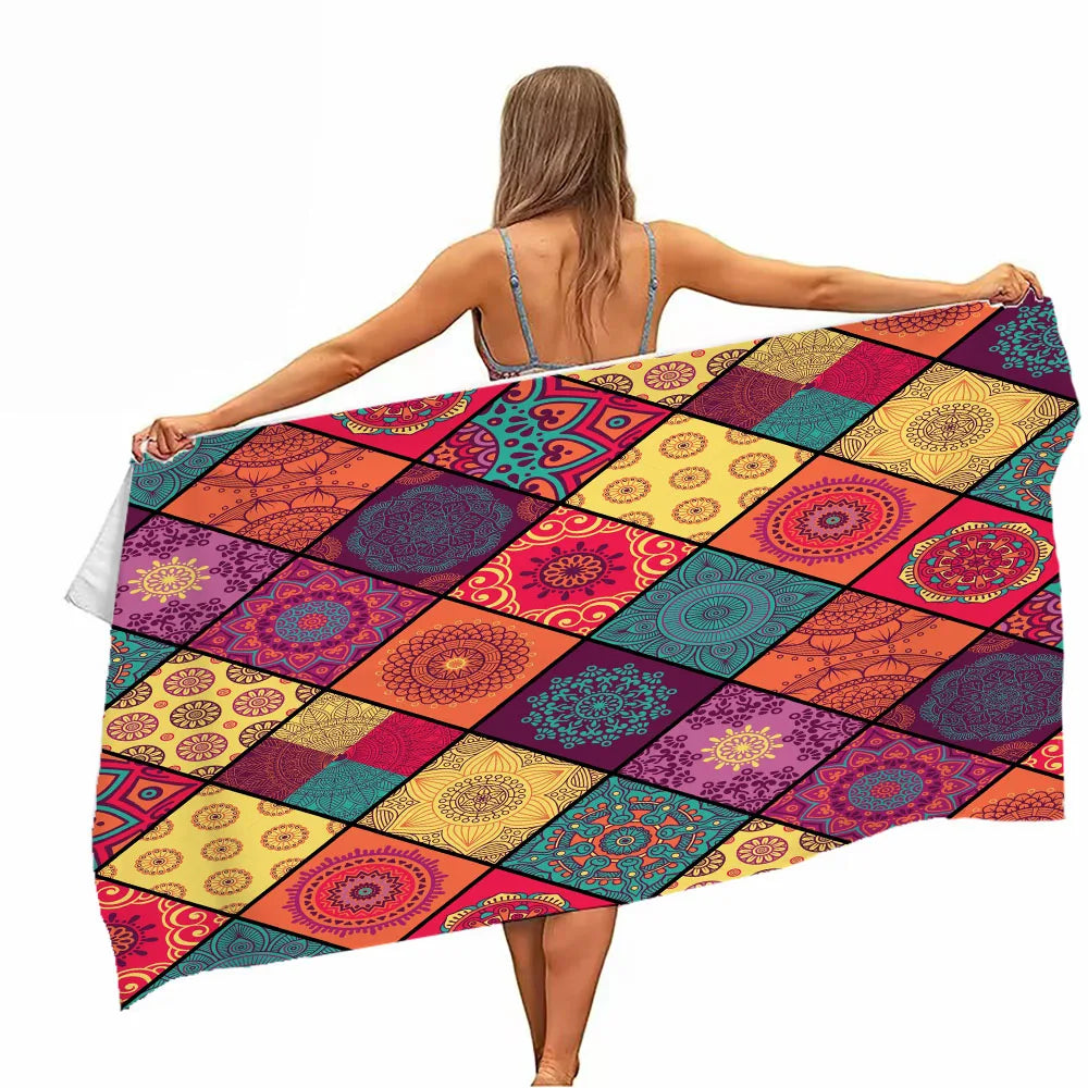 Microfiber Beach Towel - Soft, Absorbent, Quick-drying