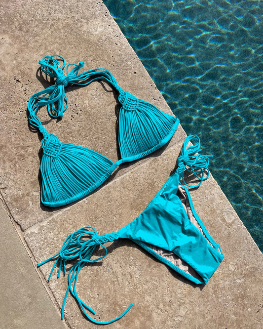 Boho Billow String Brazilian Bikini